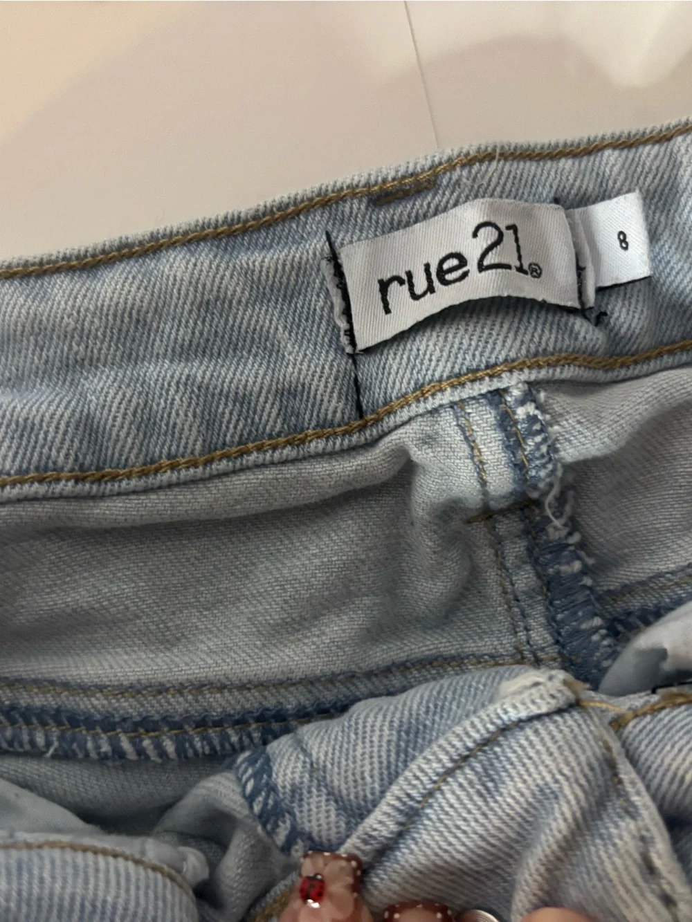 Women’s Rue21 Light Blue Distressed Denim Shorts